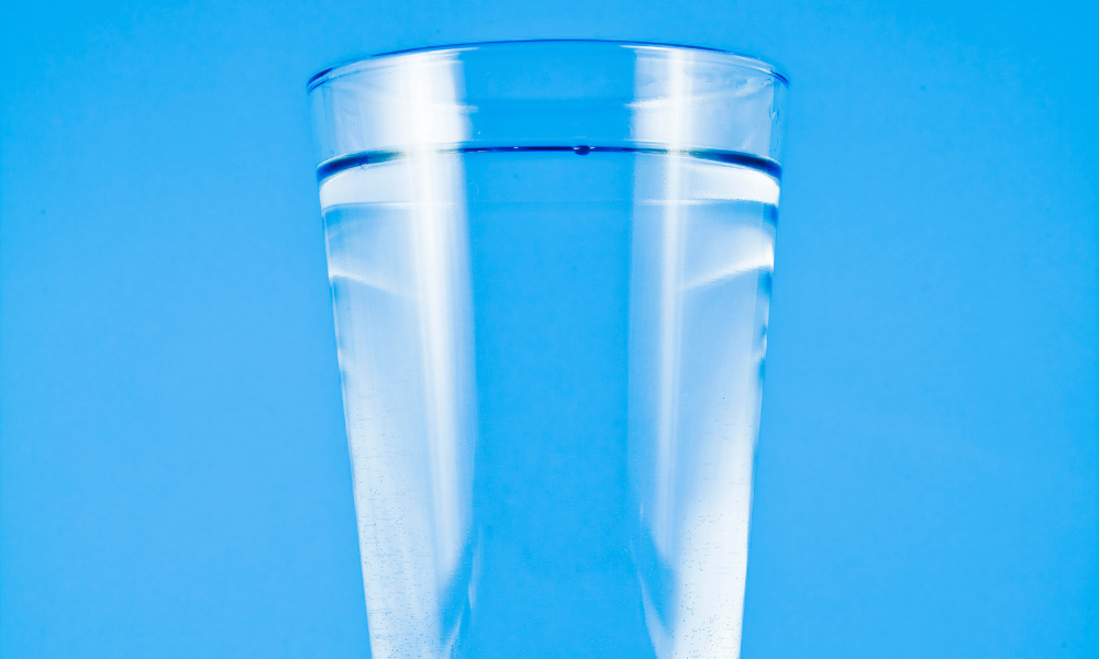 Water to do float porosity test